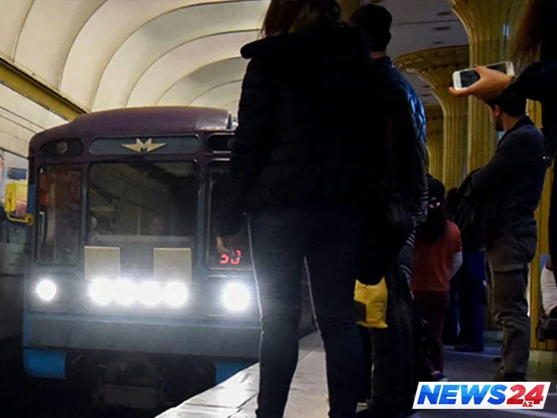 Bakı metrosunda işıqlar söndü - Həyəcanlı anlar