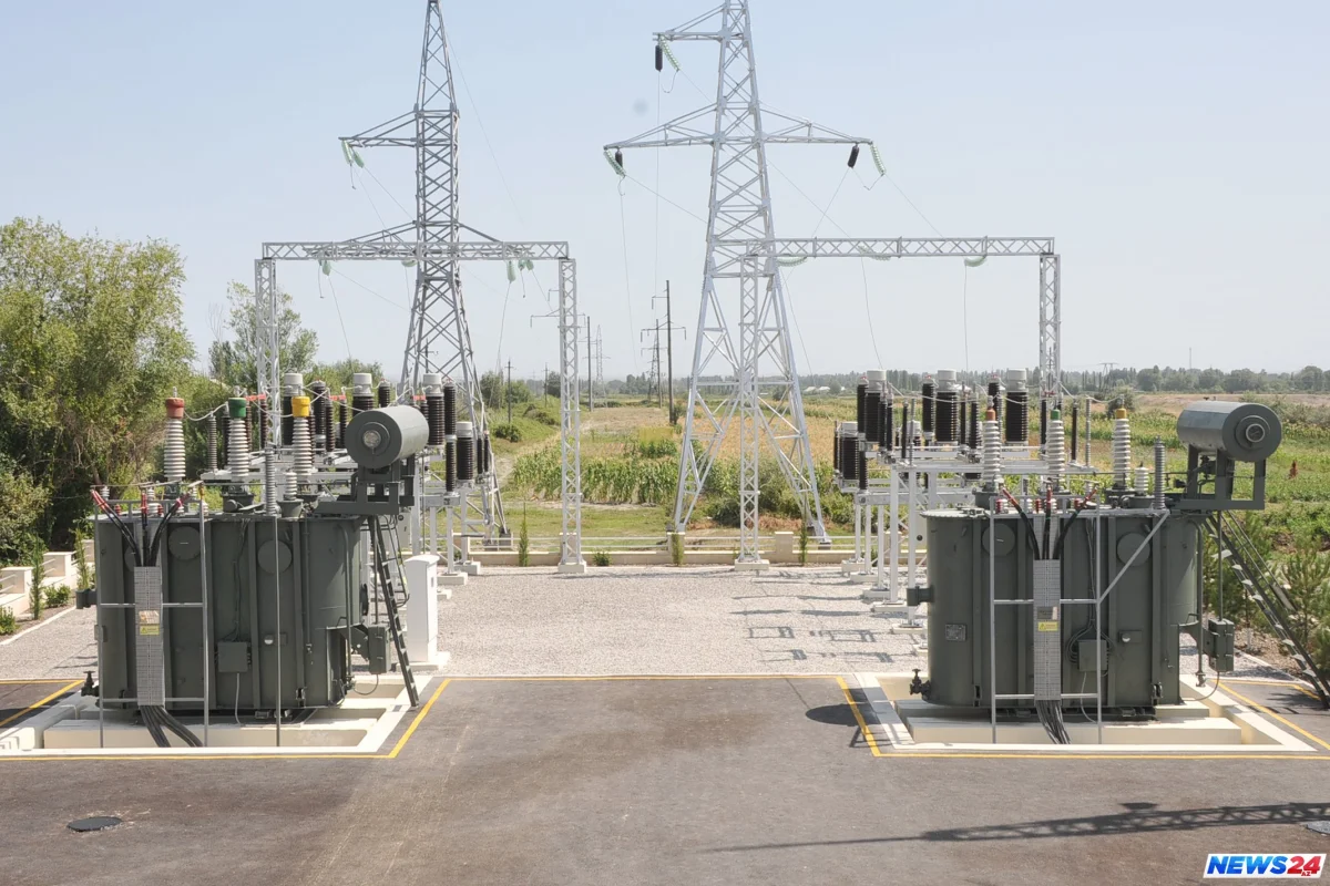 Mingəçevir elektrik yarımstansiyasındakı partlayışın görüntüsü -VİDEO