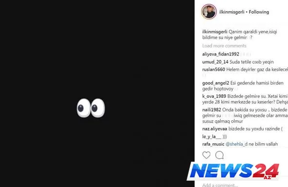 İşıqsız gecədə məşhurların paylaşımı - FOTO - VİDEO