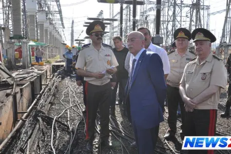 Kəmaləddin Heydərov qəza baş verən İES-də - FOTOLAR