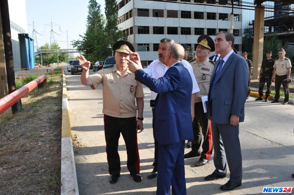 Kəmaləddin Heydərov qəza baş verən İES-də - FOTOLAR