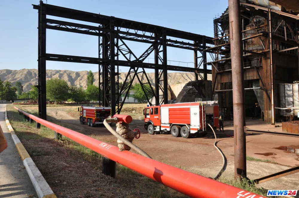 Kəmaləddin Heydərov qəza baş verən İES-də - FOTOLAR