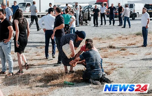 Qaradağda ağır qəza. Ölən və yaralananlar var