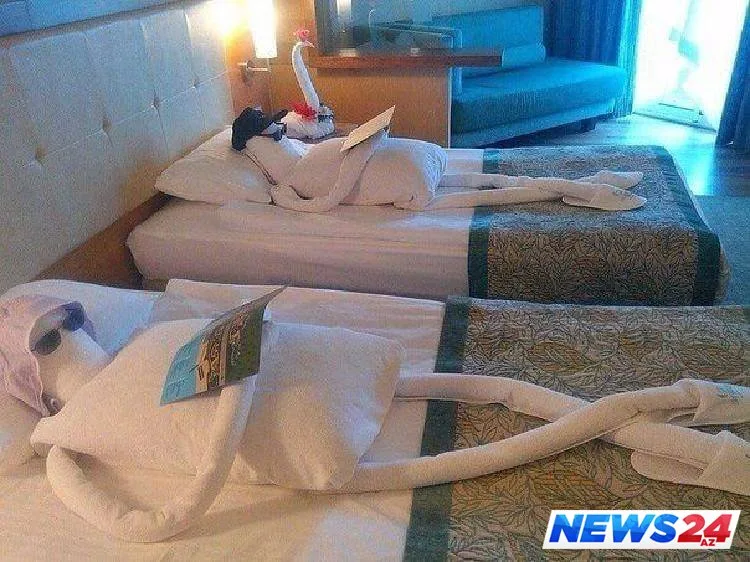 Otel otaqlarında qarşılaşa biləcəyiniz məzəli əl işləri - FOTO