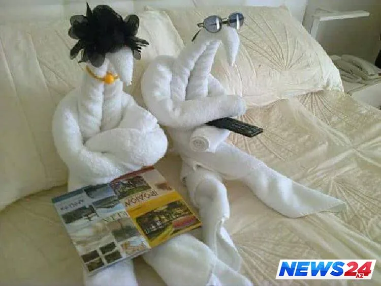 Otel otaqlarında qarşılaşa biləcəyiniz məzəli əl işləri - FOTO