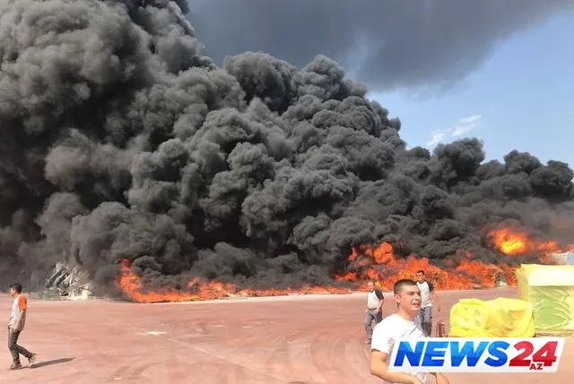 Türkiyənin turizm şəhərində güclü yanğın başlayıb - FOTO