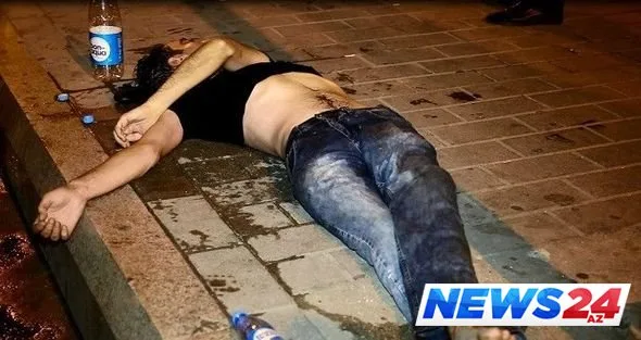 Bakının mərkəzi küçəsində gənc oğlan sərxoş vəziyyətdə ölüb - FOTO