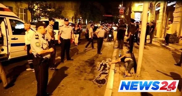 Bakının mərkəzi küçəsində gənc oğlan sərxoş vəziyyətdə ölüb - FOTO