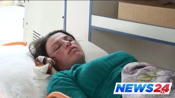 Azərbaycanda hamilə qadın döyüldü , komaya düşdü