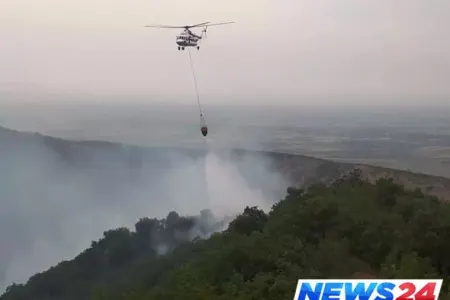 Ağsu və Şamaxıda meşə yanır - FOTO