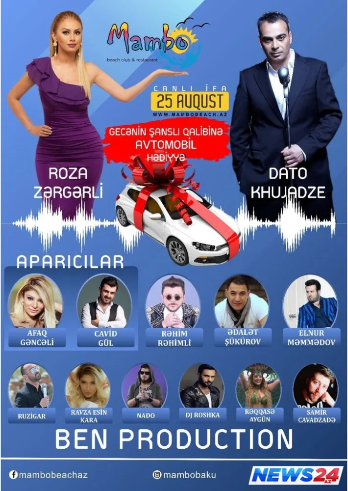 Roza Zərgərli konsertində avtomobil hədiyyə edəcək - VİDEO