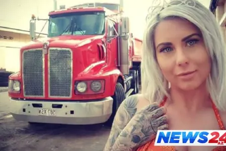 Dünyanın ən seksual yük maşını sürücüsü — FOTOLAR