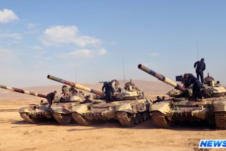 Azərbaycan ordusunun tank bölmələri intensiv məşğələlərə başlayıb - VİDEO