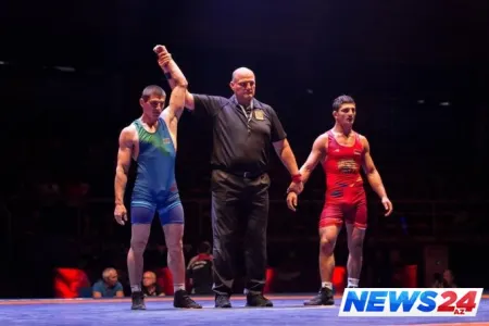 Güləşçimiz erməni idmançını döşəyə çıxmağa peşman etdi – MÖHTƏŞƏM QƏLƏBƏ – VİDEO