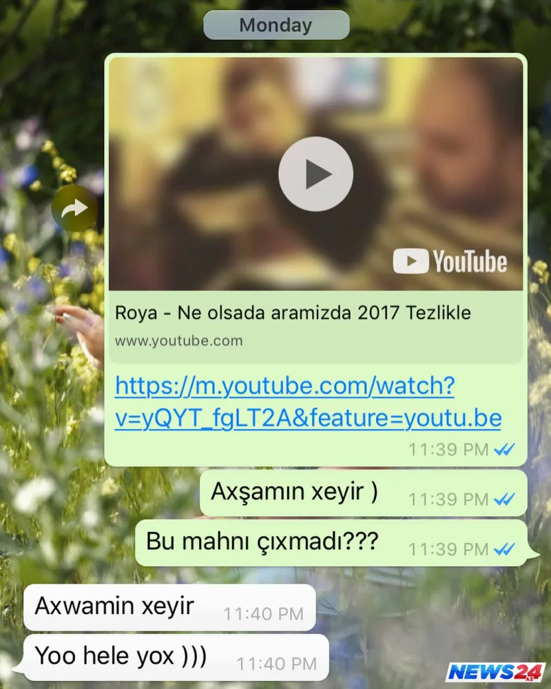 Elnarədən Röyaya barışıq addımı: "Nömrəsi 10 ildir məndə olmadığı üçün..." - FOTO