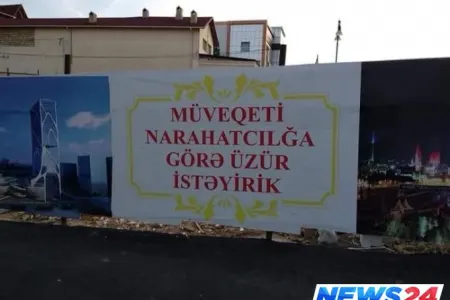 Bakıda tikinti şirkəti əhalidən üzr istədi, biabır oldu