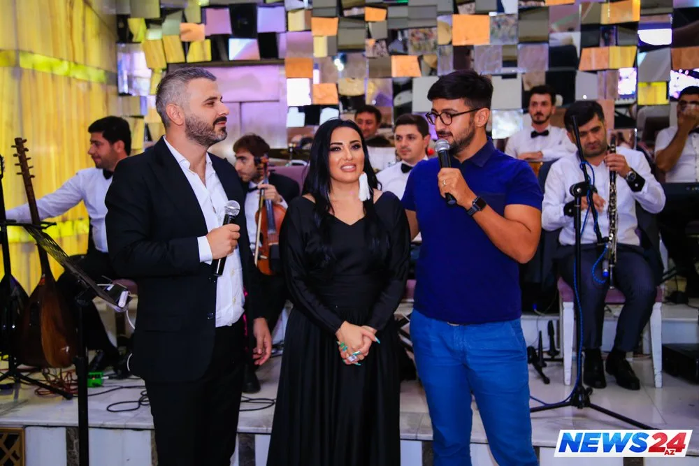 Azərbaycanlı müğənninin gəlinsiz toyundan - FOTOLAR