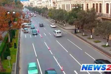 Bakının ən böyük prospektində hərəkət qismən məhdudlaşdırılır
