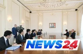 Prezident İlham Əliyev Yaponiyanın xarici işlər nazirini qəbul edib