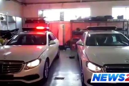 Yol polisi “Mercedes”ə keçir - VİDEO