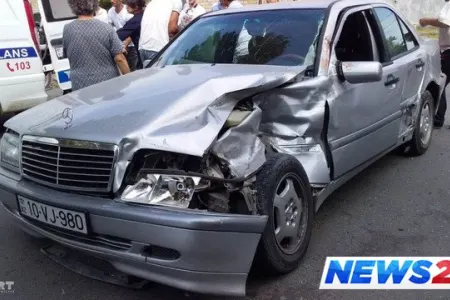 Azərbaycanda gəlini aparan maşın qəzaya düşdü - Yaralananlar var - FOTO