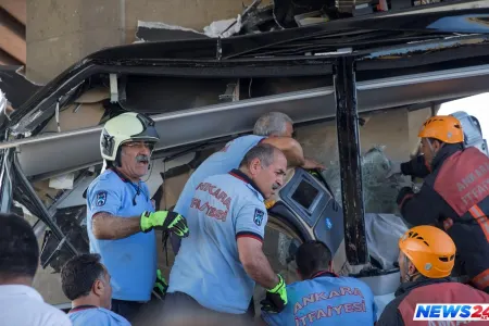 Türkiyədə dəhşətli avtobus qəzası - VİDEO