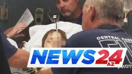 10 yaşlı uşağın başına şiş batdı -FOTO