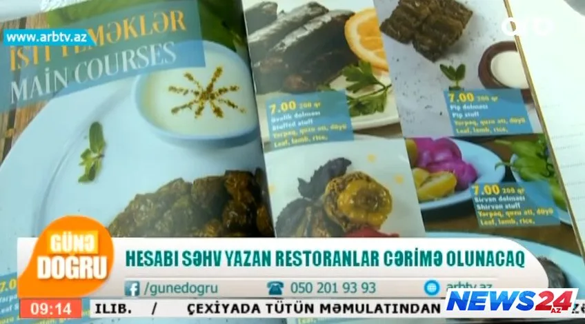 Bu restoranlar 6 min manat cərimə olunacaq – VİDEO - FOTO