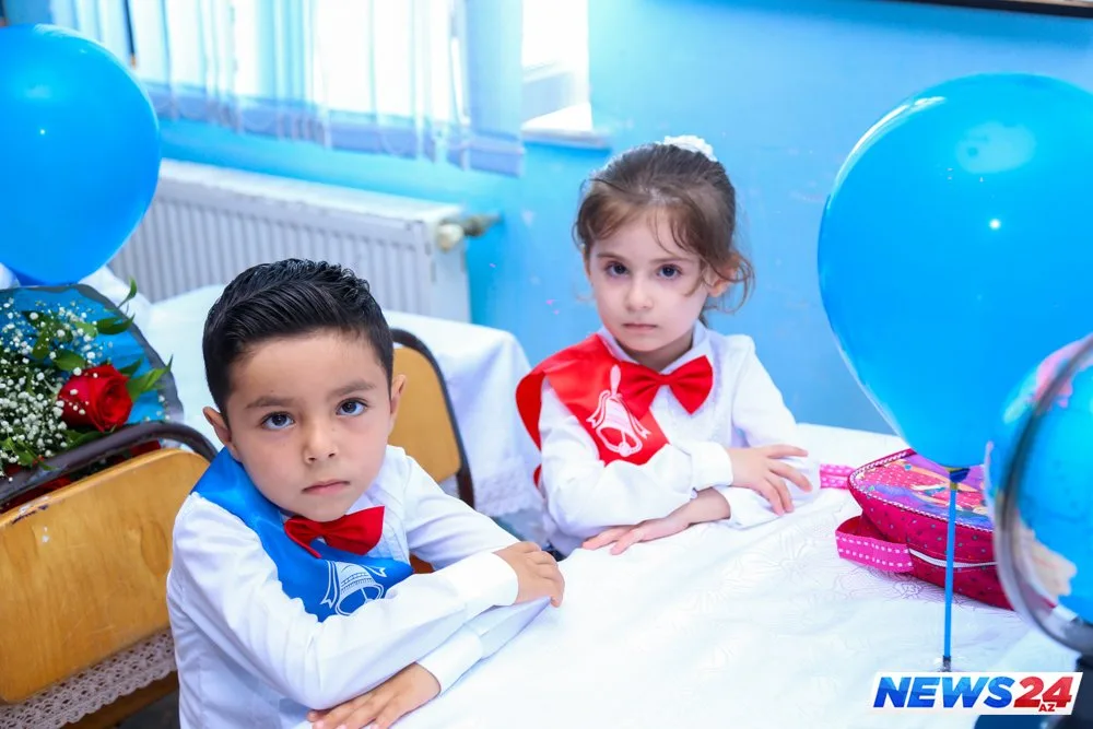 Birincilərin məktəb sevinci və həyəcanı - FOTOLAR - VİDEO