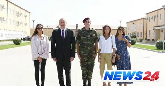 Prezident İlham Əliyev DTX-nın N saylı hərbi hissəsində gənc əsgərlərin andiçmə mərasimində iştirak edib