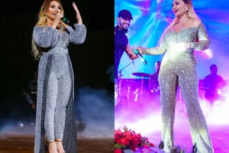 Şakiraya meydan oxuyacağını deyən Şəbnəmin fonoqramlı və anşlaqlı konserti - FOTOLAR