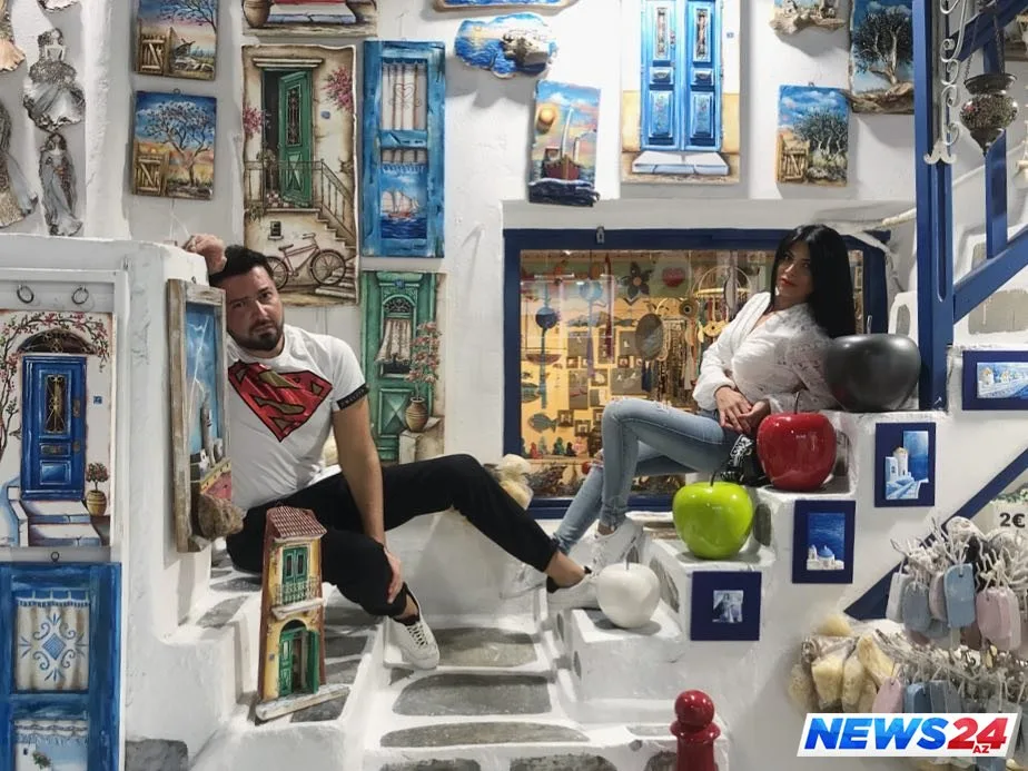 Azərbaycanlı məşhurların Yunanıstan tətili - FOTOLAR