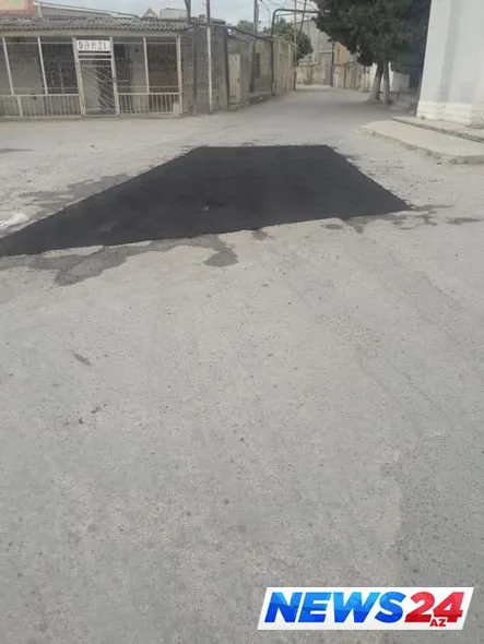 Binədə yolu “təmir” edənlərdən xəbər var – FOTO