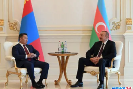 Azərbaycan və Monqolustan prezidentlərinin görüşü olub
