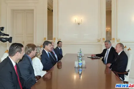Prezident İlham Əliyev Xüsusi Olimpiya Komitəsinin sədrinin başçılıq etdiyi nümayəndə heyətini qəbul edib