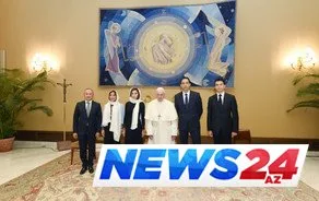 Mehriban Əliyeva Roma Papası ilə görüşdü