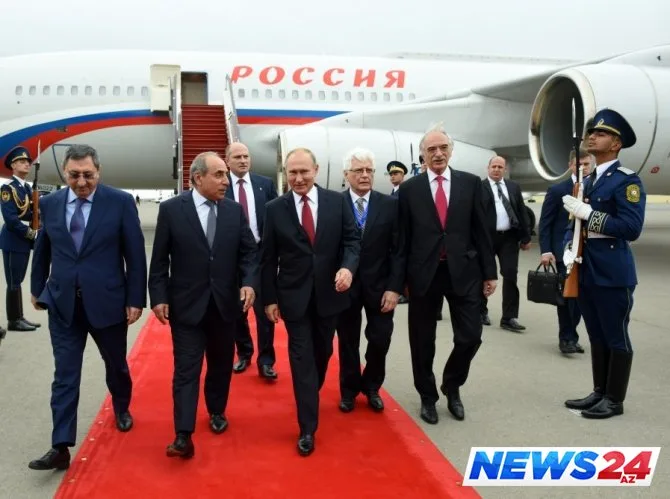 Vladimir Putin Azərbaycandadır