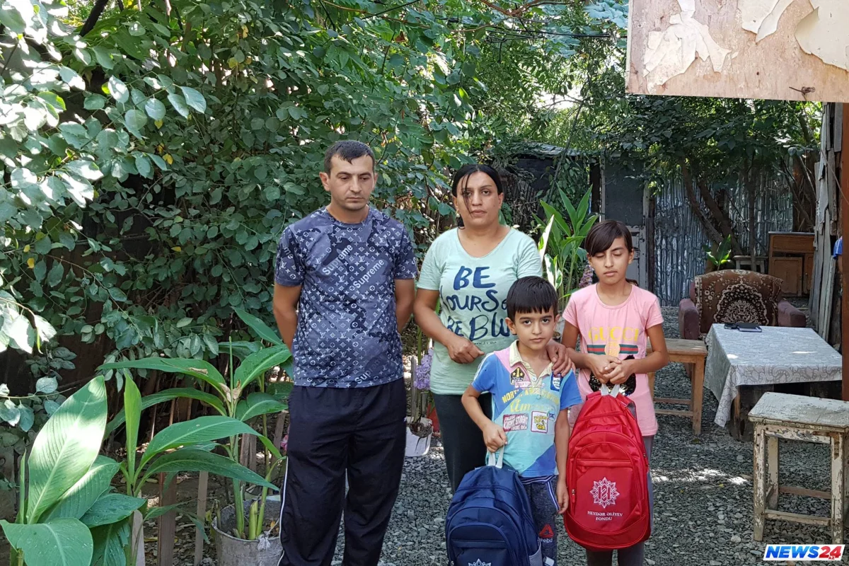 Nazirlik karton evdə yaşayan ailəyə kömək etdi- Amma bu yetməz!