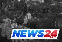 Düşmənin viran qoyduğu Şuşadan son görüntülər - FOTOLAR