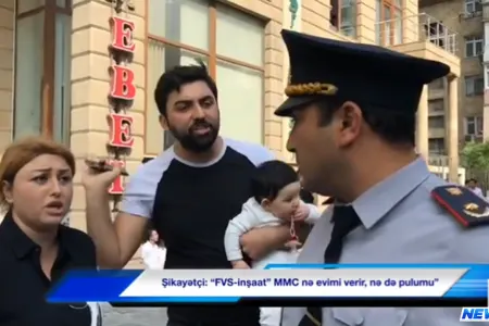 Tikinti şirkətinə qarşı etiraz: “And olsun Allaha özümü yandıracam” – Video