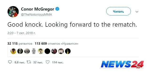 Konor Həbibdən revanş döyüşü tələb edir - FOTO