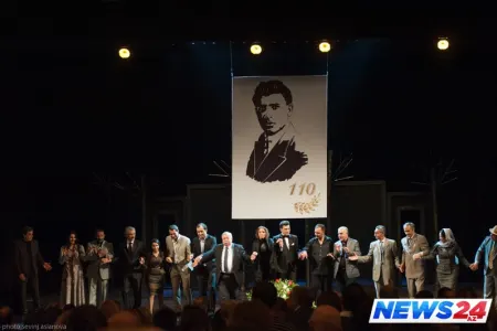 Akademik Milli Dram Teatrında Mikayıl Müşfiqin 110 illiyinə həsr edilmiş tədbir keçirilib-FOTO