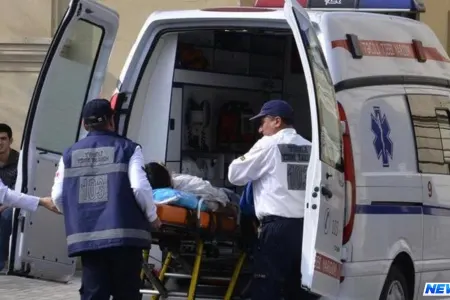 Bakıya gələn mikroavtobus aşdı - Yaralılar var