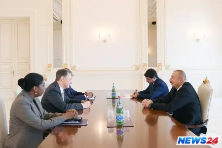 Prezident İlham Əliyev ABŞ nümayəndə heyətini qəbul edib