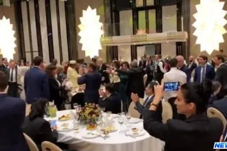 Paşinyan dövlət başçıları ilə Azərbaycan MAHNISINA OYNADI - VİDEO