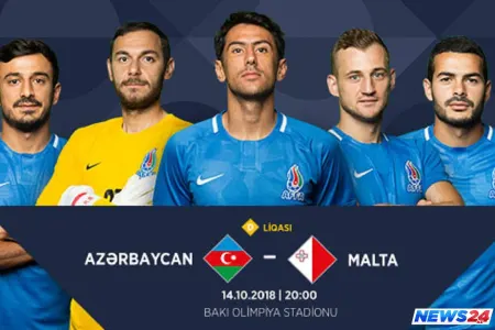 Azərbaycan millisi Maltaya qarşı - CANLI YAYIM