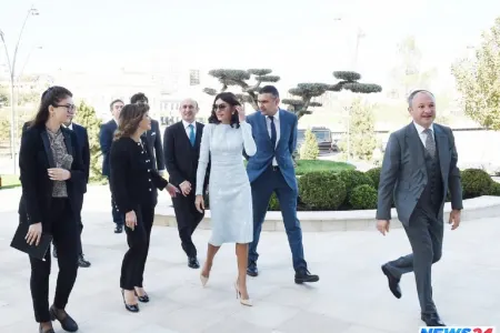 Birinci vitse-prezident Mehriban Əliyeva İtaliya Senatının sədri ilə görüşüb