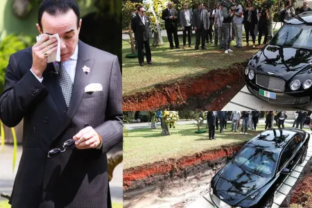 İş adamı 1 milyonluq avtomobilini basdırdı - FOTO