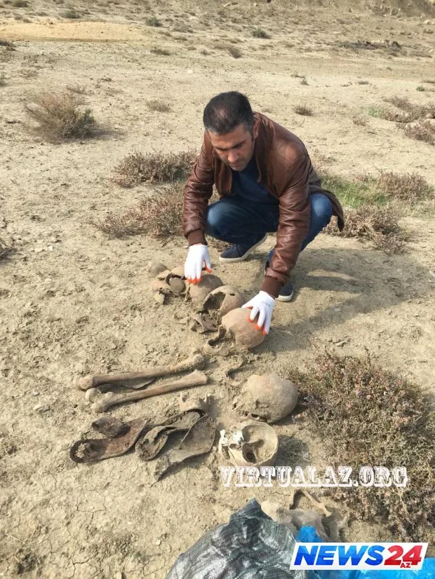 Müşfiqin qalıqlar çıxarıldı - Baş sümüyündə iki güllə yeri var (FOTO)