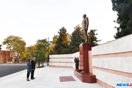 Prezident və xanımı Şəkidə səfərdədir